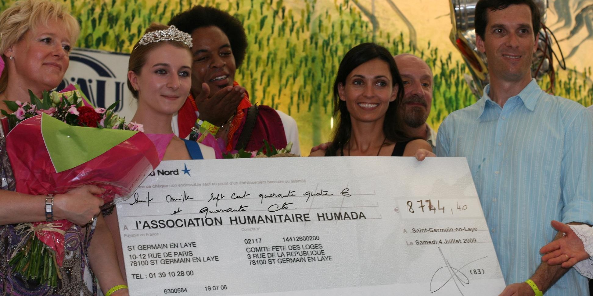 Blog – Reçu du chéque de la Fête des Loges